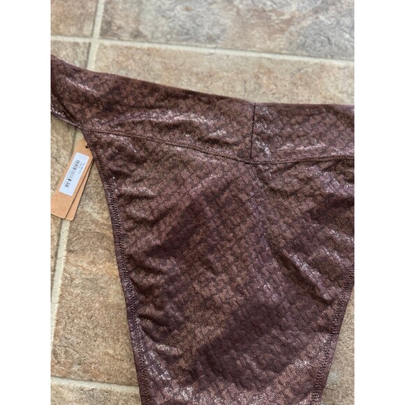 Skims Logo Mesh Brief Coffee Size XL - Picture 6 of 8